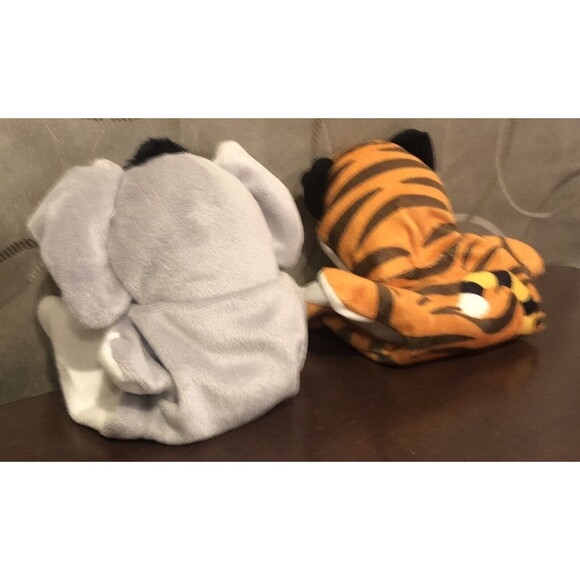 Melissa & Doug Animals Hand Puppets Elephant Tiger Plush Toy Golf Head Cover Lot - Picture 5 of 9